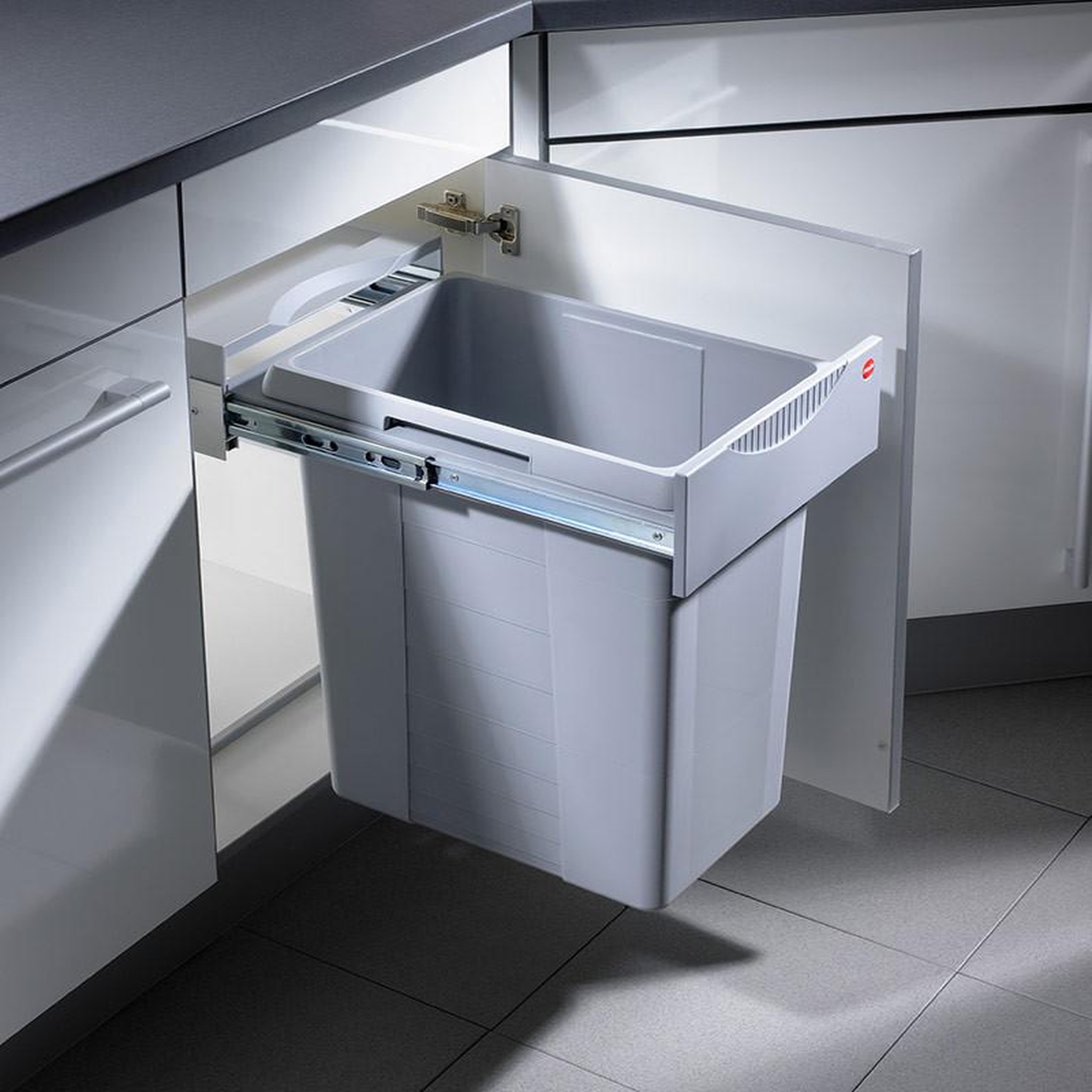 Voir la diapositive 2 : HAILO Poubelle de cuisine encastrable 40l hailo easy cargo