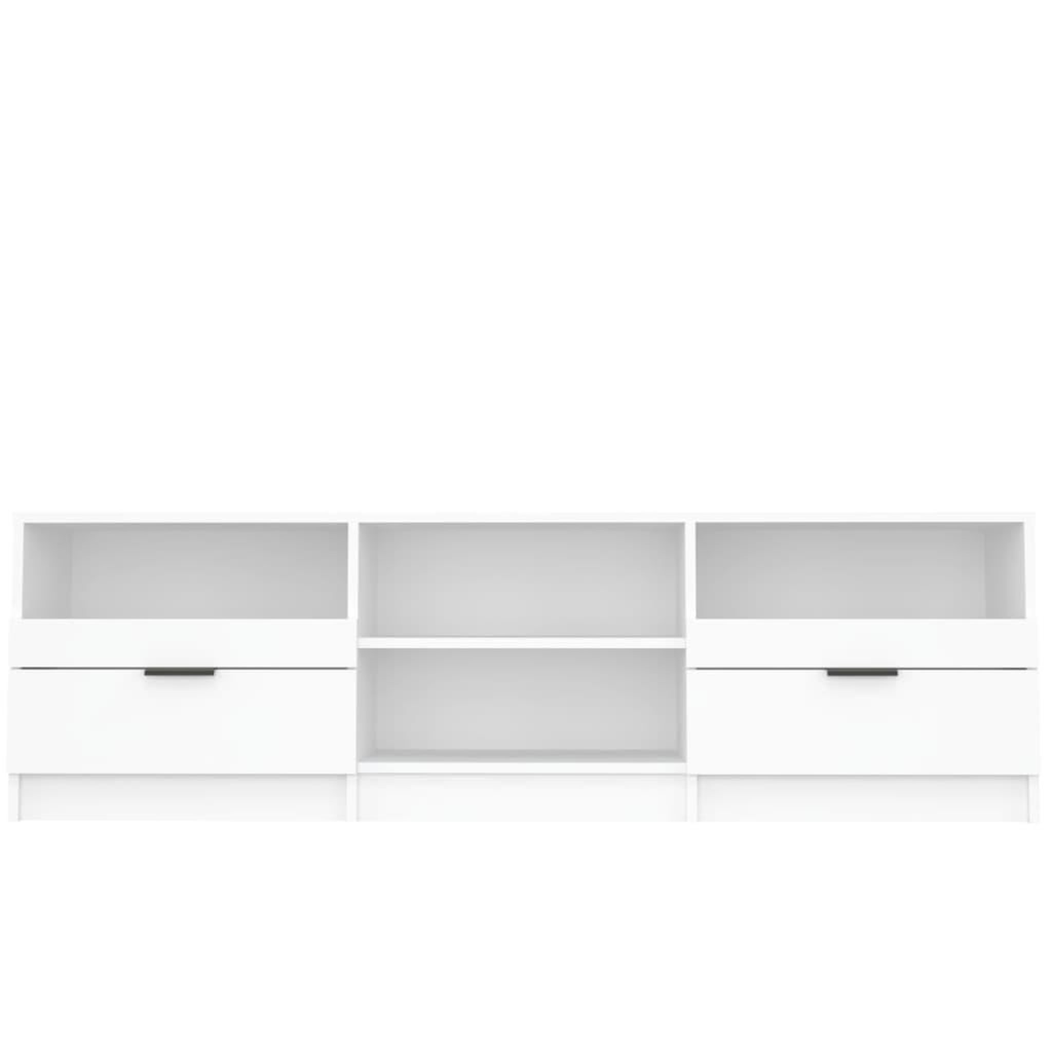 Voir la diapositive 4 : VIDAXL Meuble TV Blanc 150x33,5x45 cm Bois d'ingenierie