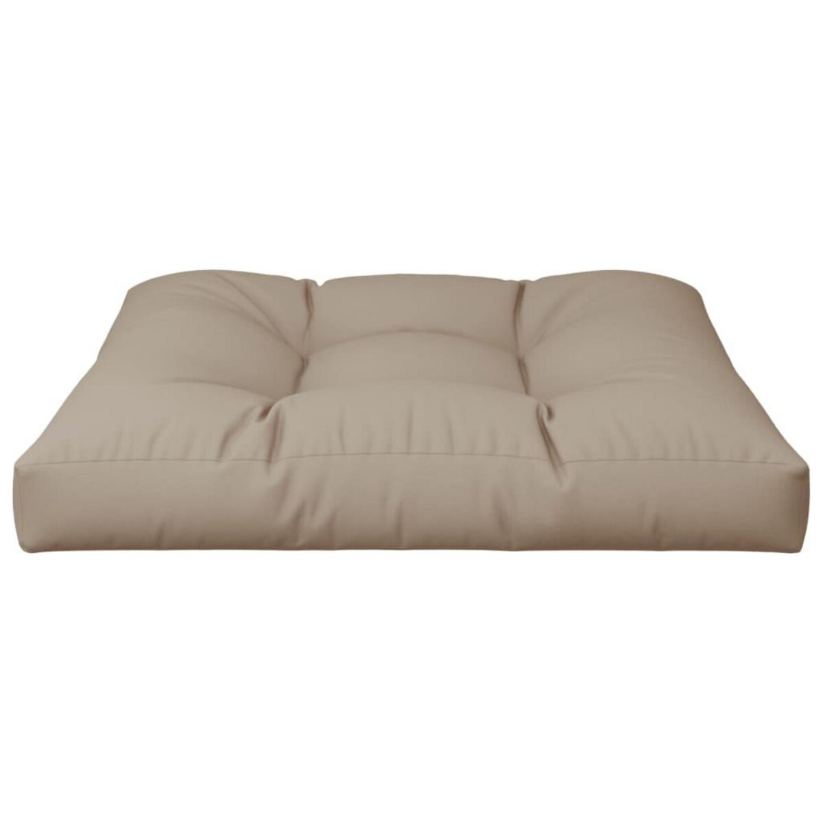 VIDAXL Coussin de palette taupe 80x80x12 cm tissu
