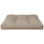 Voir la diapositive 4 : VIDAXL Coussin de palette taupe 80x80x12 cm tissu