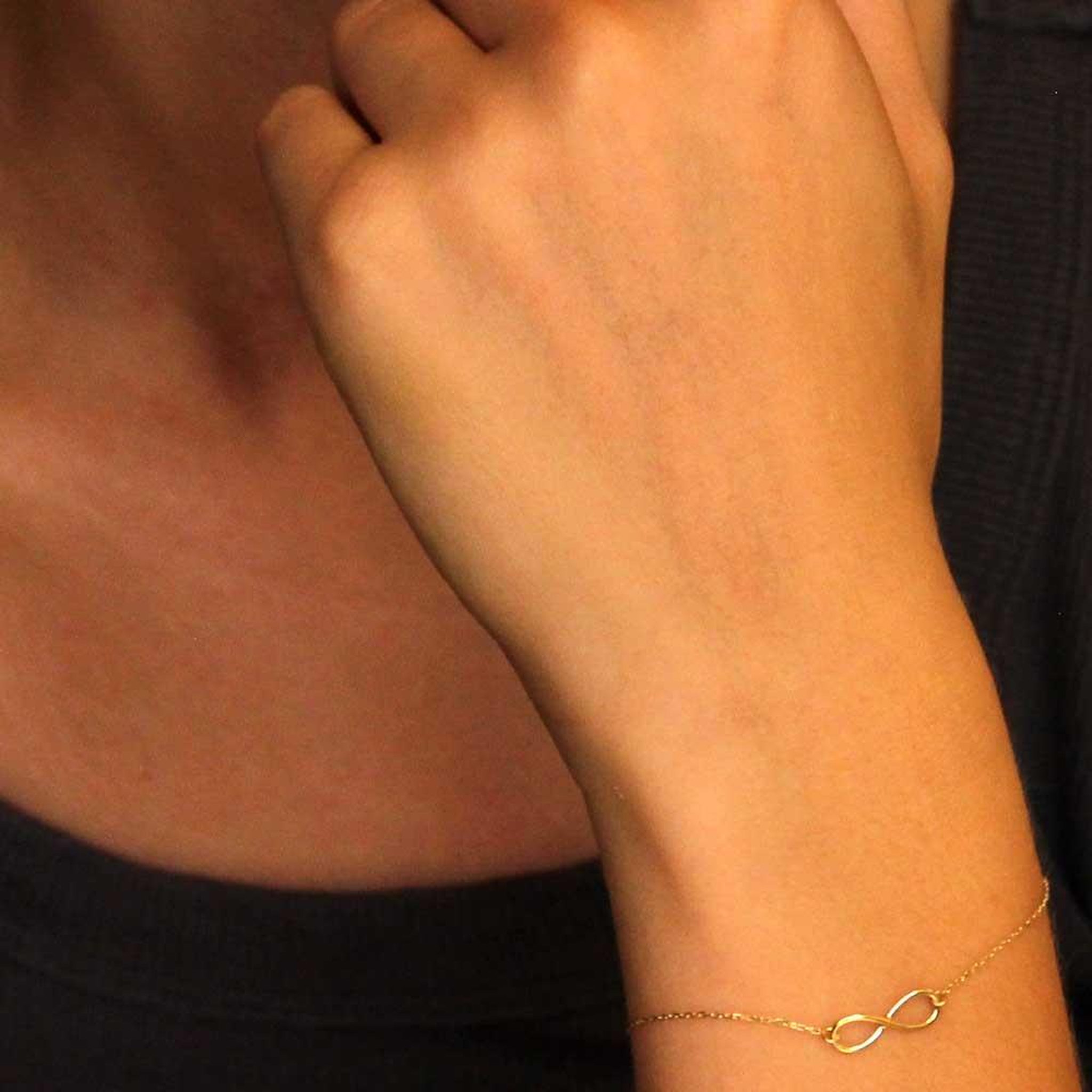 Voir la diapositive 2 : L'ATELIER D'AZUR Bracelet Or Jaune - Motif Infini - Femme