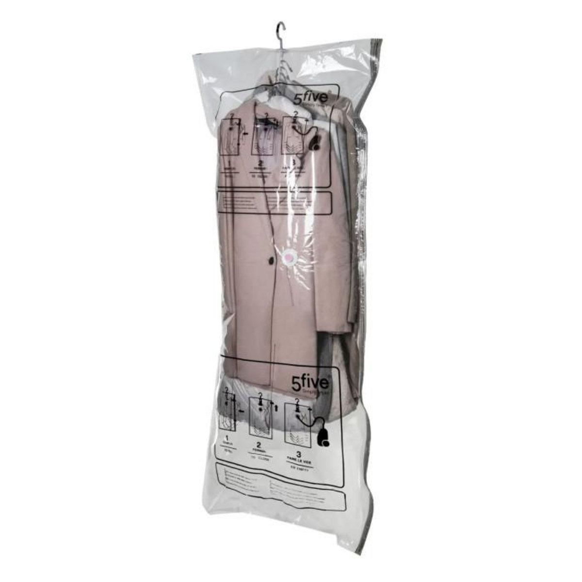 FIVE Sac Compresseur & Cintre  Carry  140cm Transparent