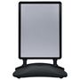 Voir la diapositive 2 : VIDAXL Support d affiche A1 à base d eau Noir Alliage d aluminium