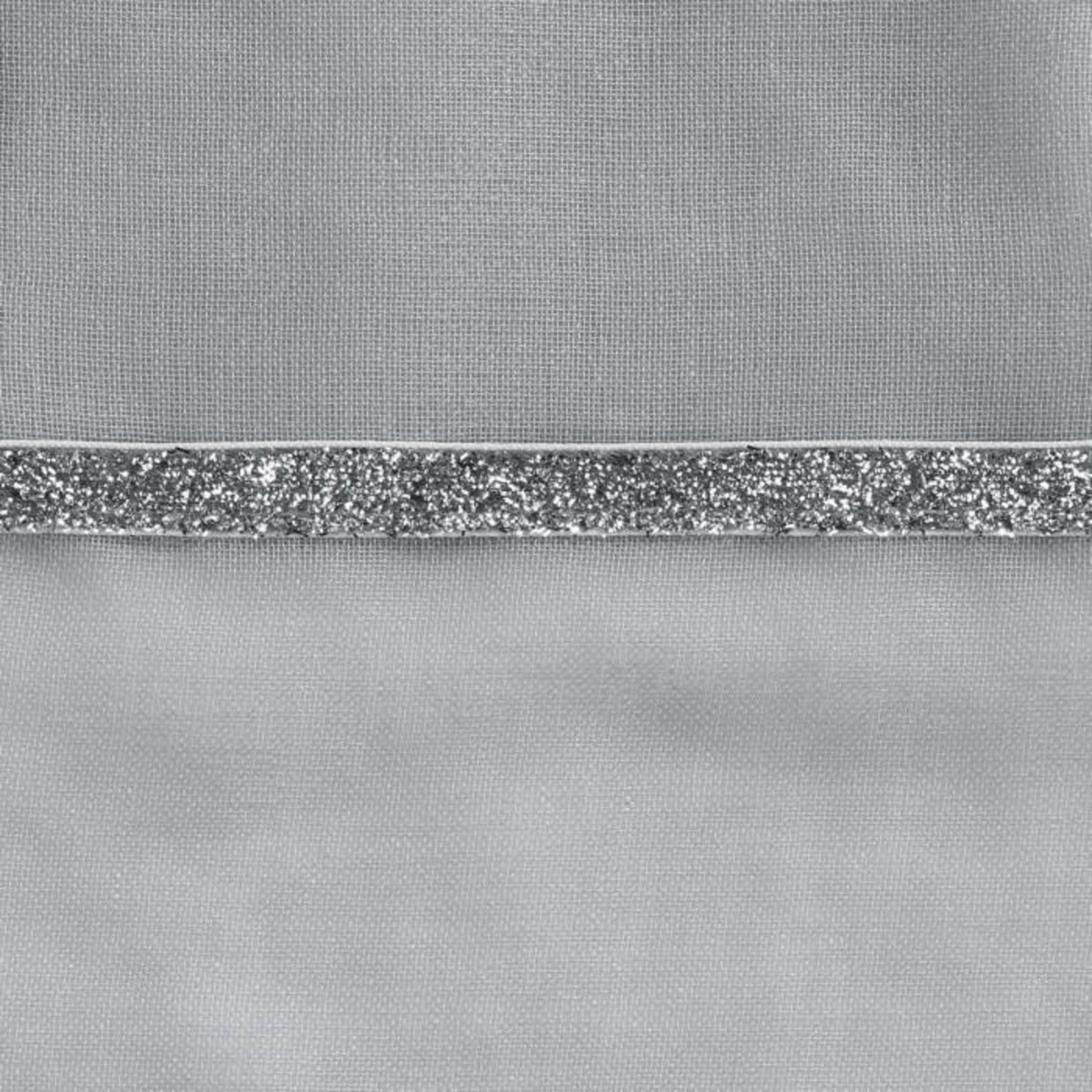 Paris Prix Rideau Voilage à Œillets  Etincelle  140x240cm Gris