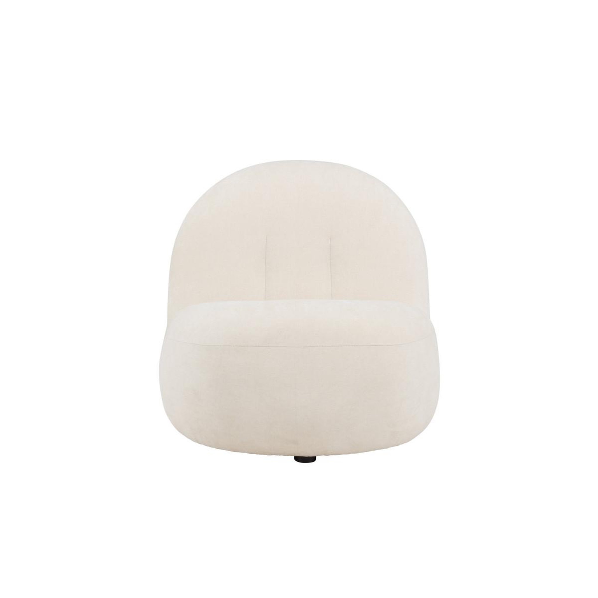 Voir la diapositive 4 : Paris Prix Fauteuil Design en Tissu  Omaha  84cm Blanc