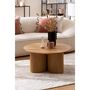 Voir la diapositive 4 : ATMOSPHERA Table Basse Design  Aliona  80cm Naturel