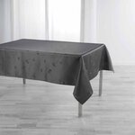 Paris Prix Nappe Imprimé Jacquard  Ophélie  140x250cm Anthracite