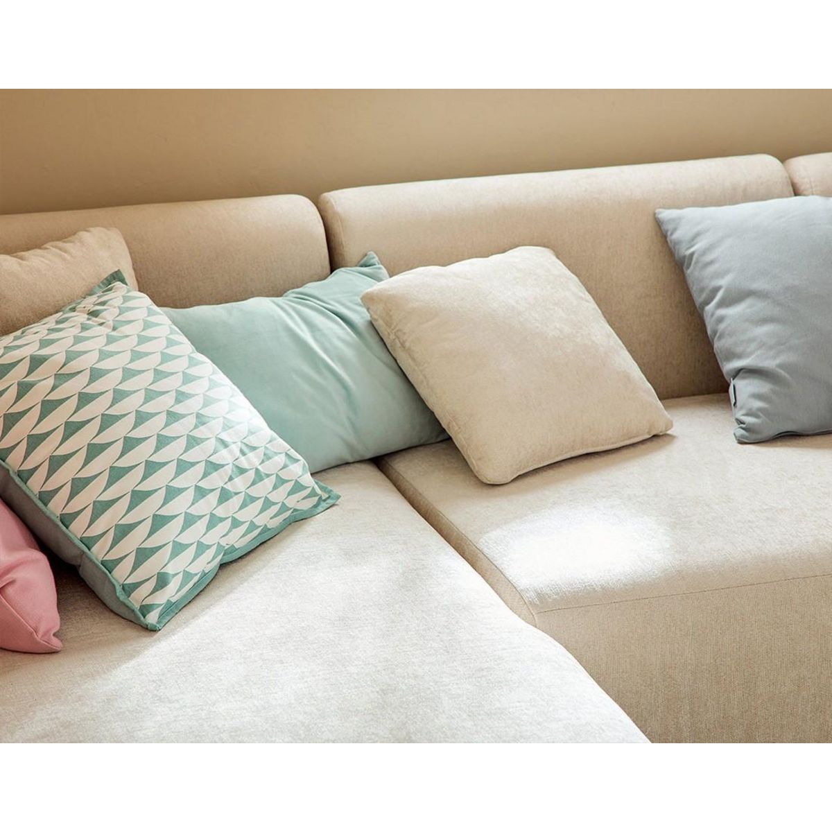 LISA DESIGN Ikare - canapé modulable d'angle gauche - 4 places - en tissu