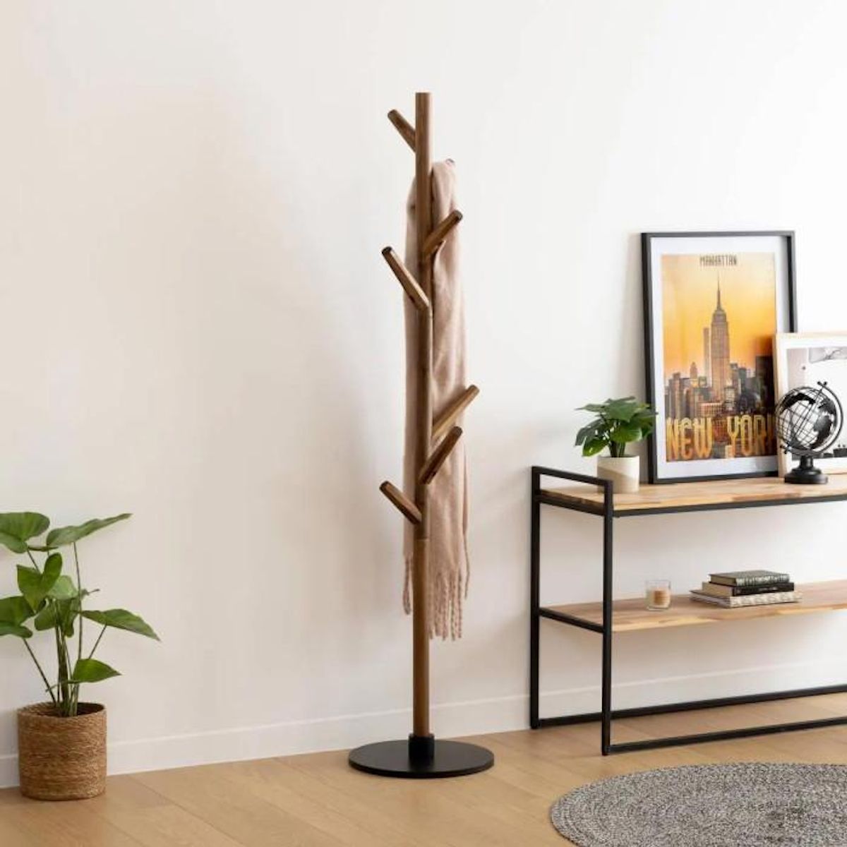 ATMOSPHERA Porte-Manteaux Design  Wild  178cm Marron