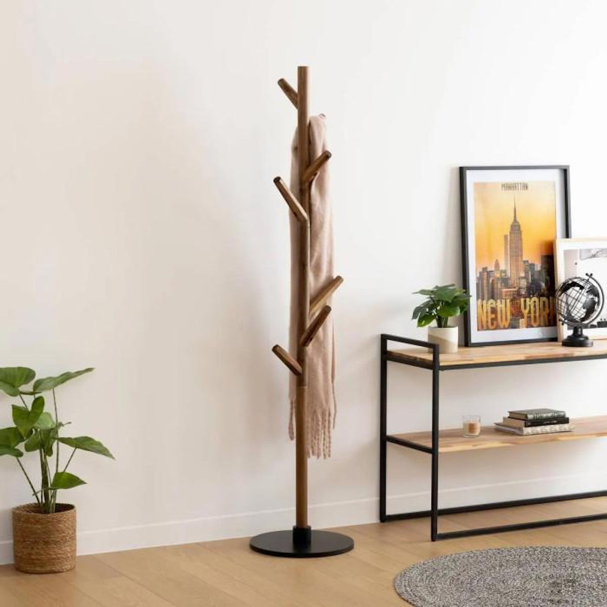 ATMOSPHERA Porte-Manteaux Design  Wild  178cm Marron