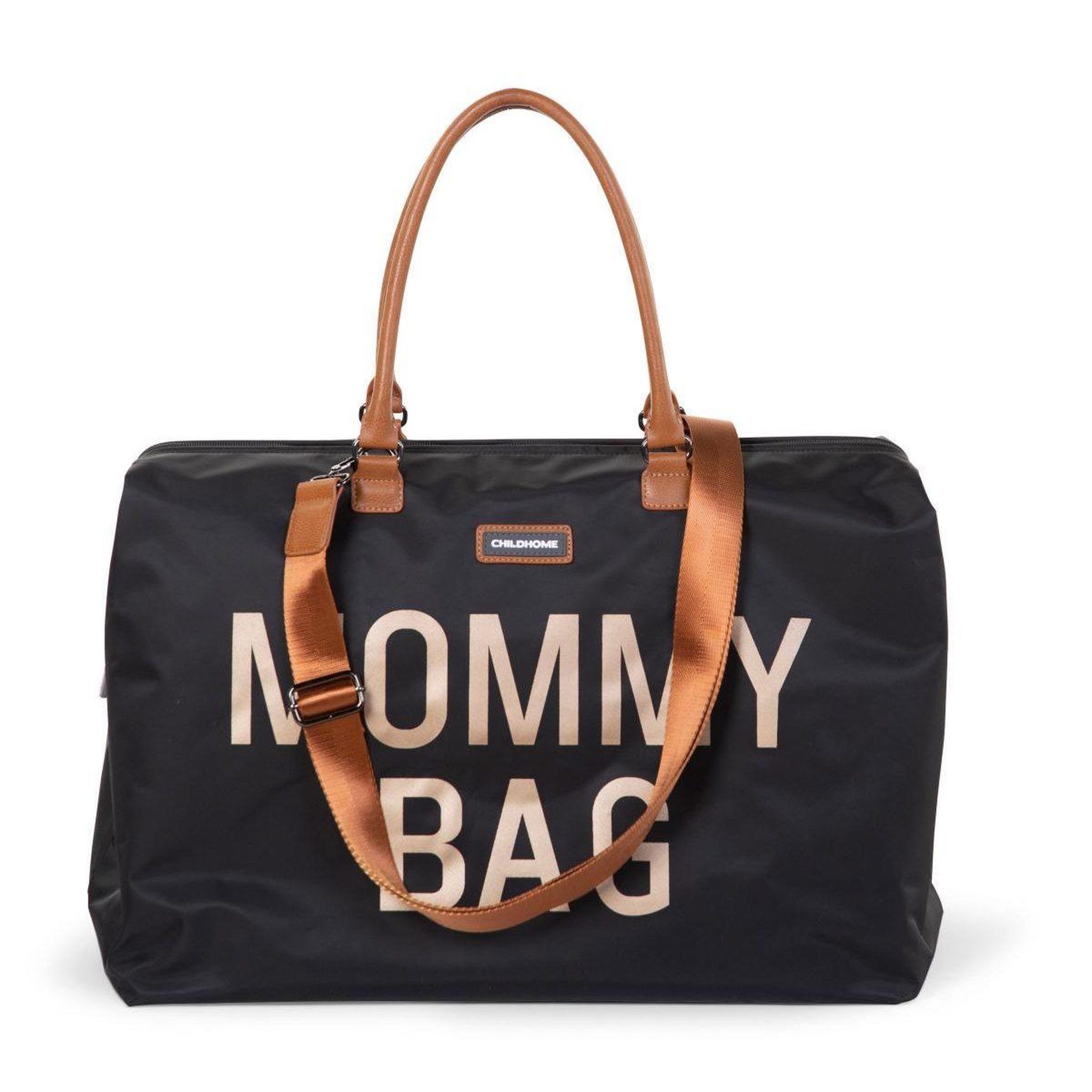 Voir la diapositive 3 : CHILDHOME Mommy Bag Sac A Langer Noir Or