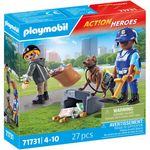 PLAYMOBIL POLICIER CHIEN + VOLEUR PLAYMOBIL PLL71731