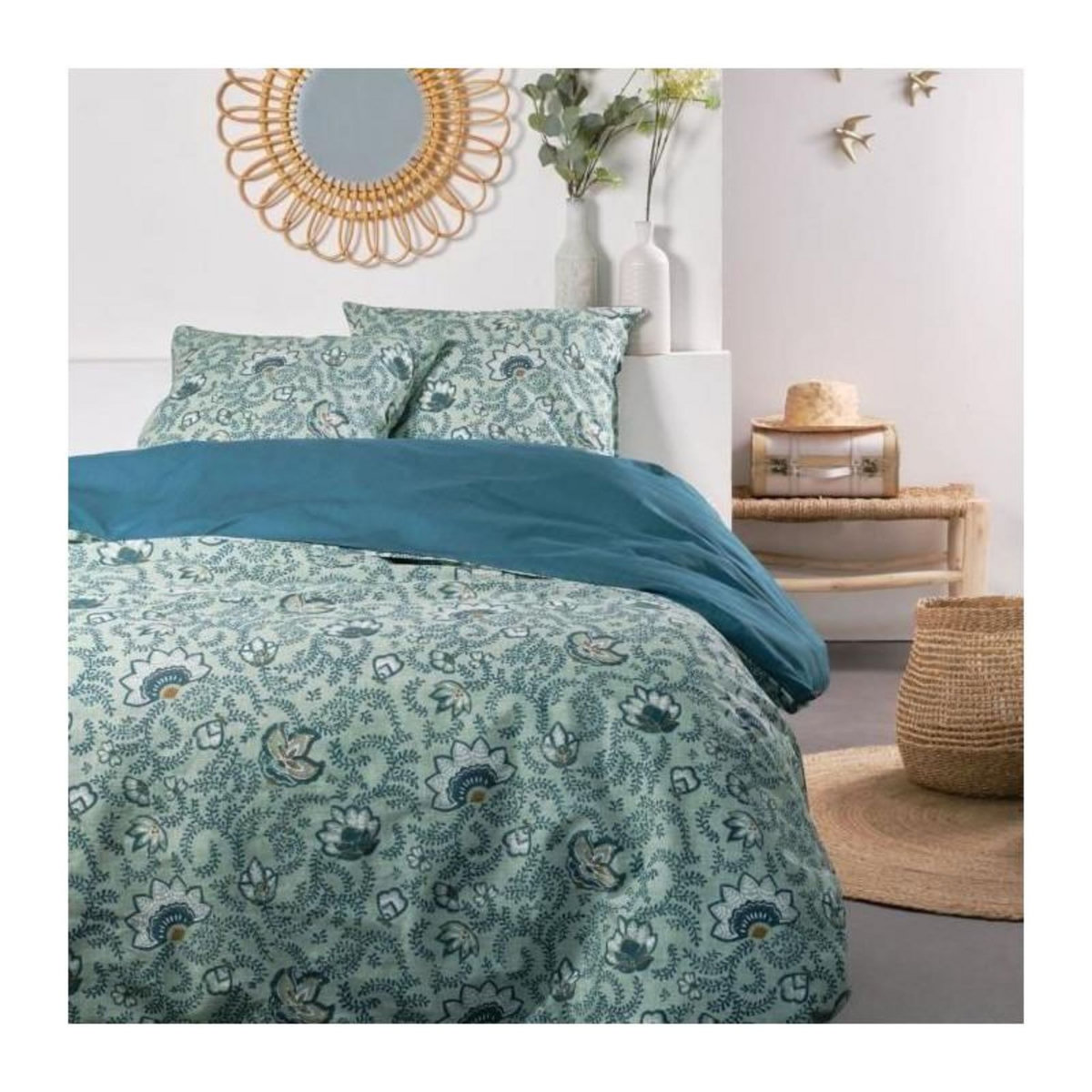 Today Parure de lit - TODAY - Sunshine - 120348 - 2 personnes - 260x240cm - Coton - Imprimé 13.23