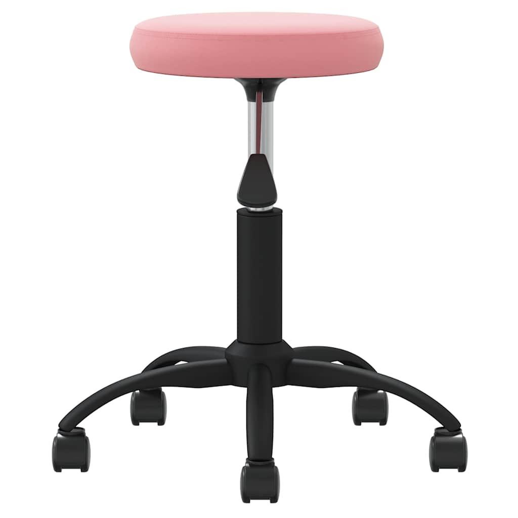 Voir la diapositive 4 : VIDAXL Chaise de bureau pivotante rose velours