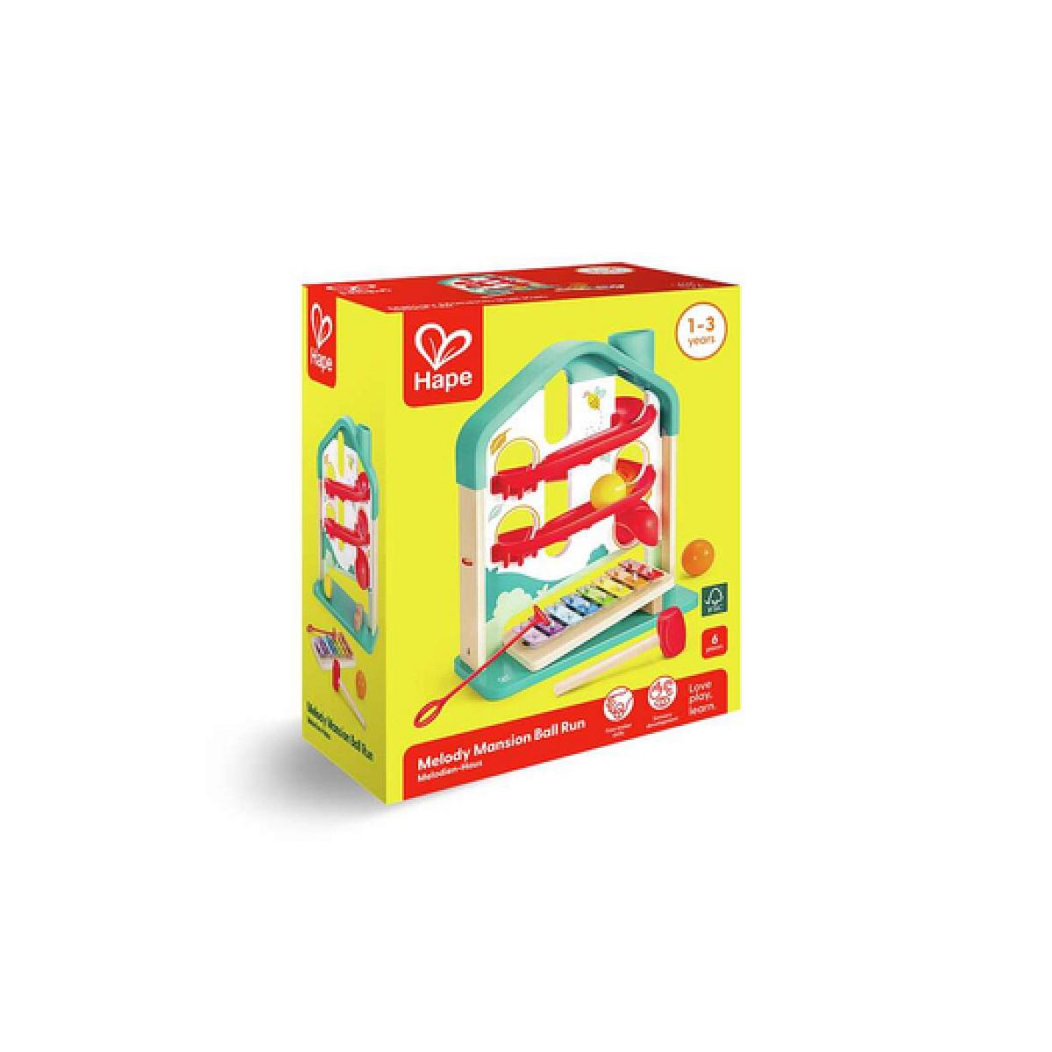 Voir la diapositive 2 : Hape Melody Mansion Ball Run