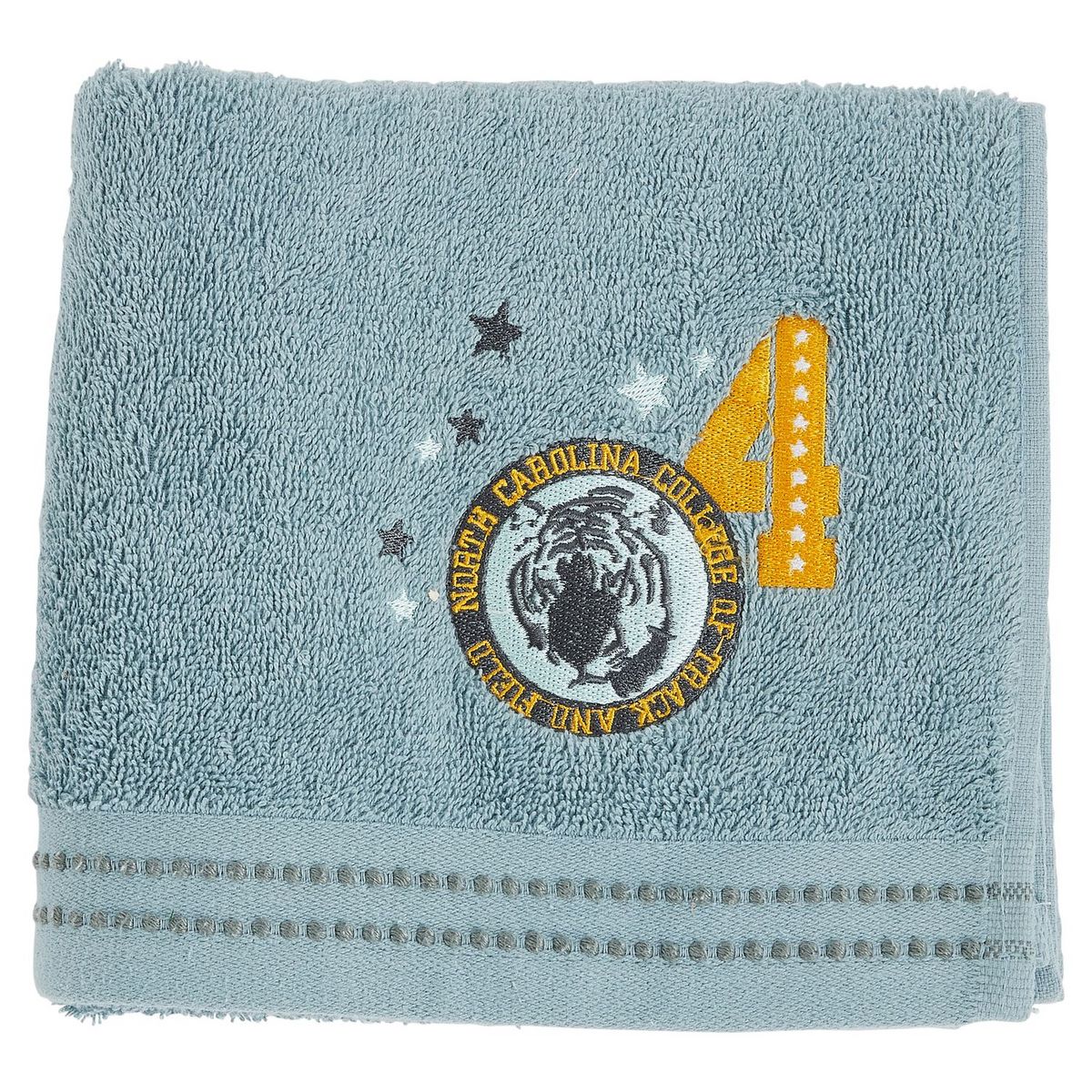 ACTUEL Serviette de toilette enfant fantaisie en coton SLATE