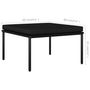 Voir la diapositive 6 : VIDAXL Salon de jardin 3 pcs avec coussins Noir PVC