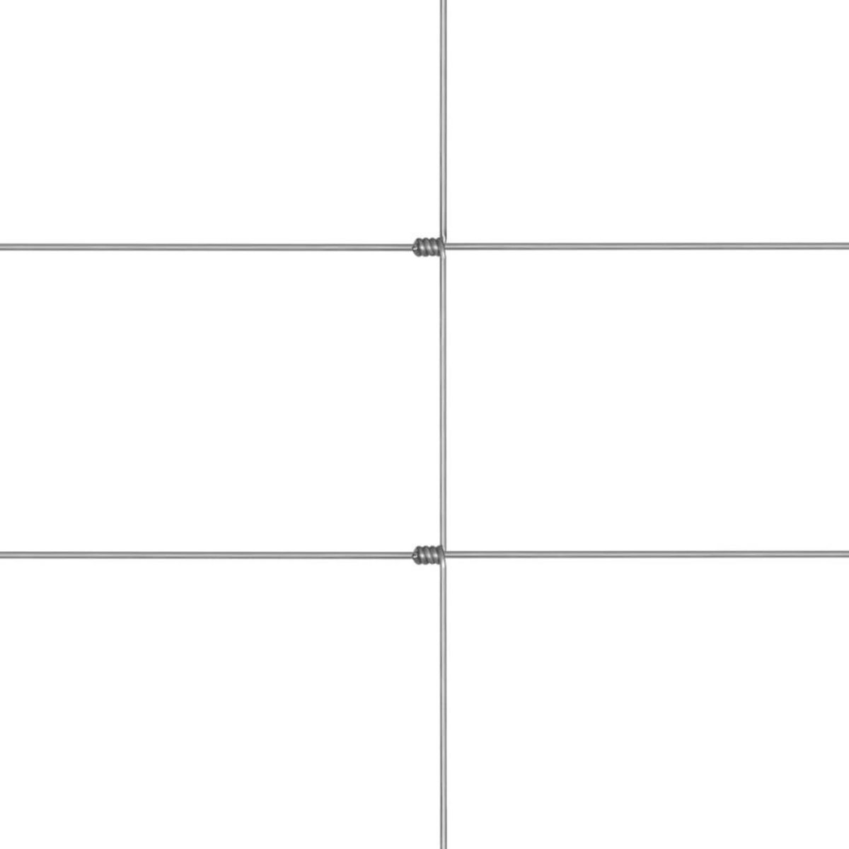 VIDAXL Cloture de jardin Acier galvanise 50x1,25 m Argente