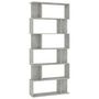Voir la diapositive 2 : VIDAXL Bibliotheque/Separateur de piece Gris beton Bois d'ingenierie