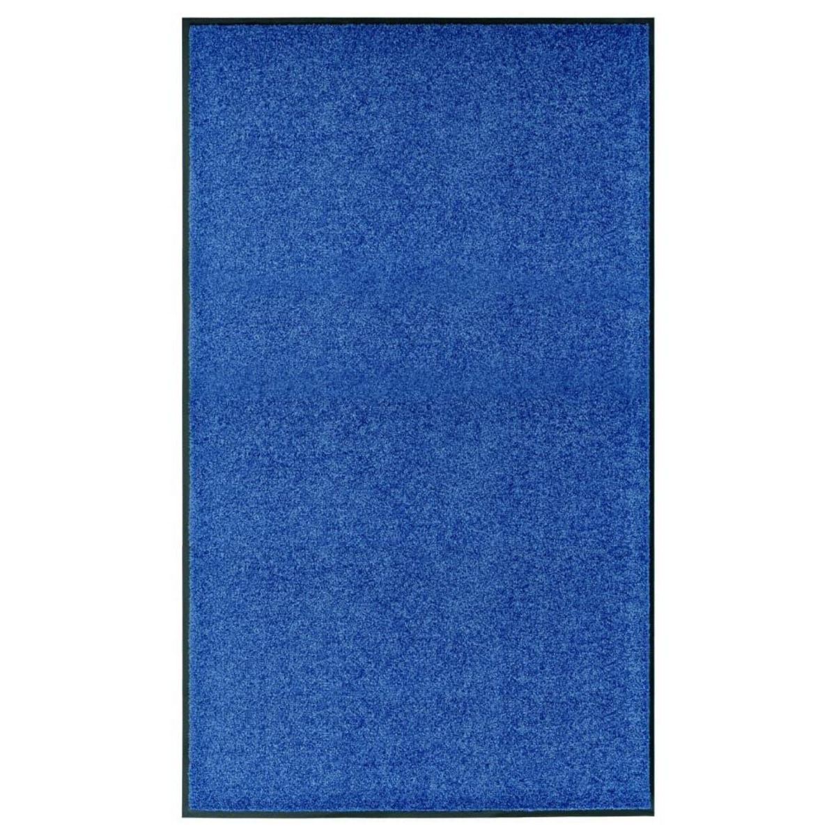 VIDAXL Paillasson lavable Bleu 90x150 cm