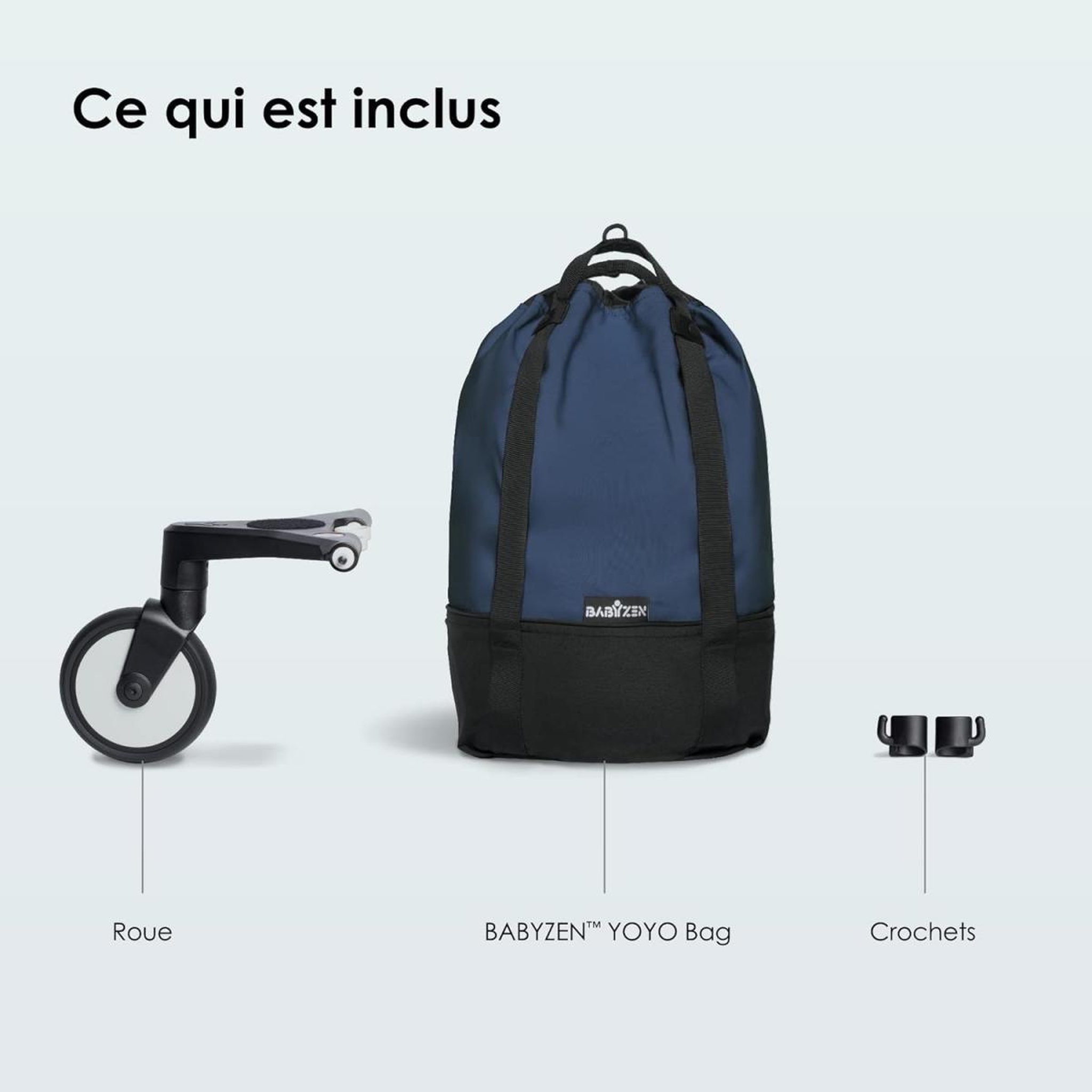 Voir la diapositive 2 : STOKKE Sac BABYZEN YOYO - Bleu Marine