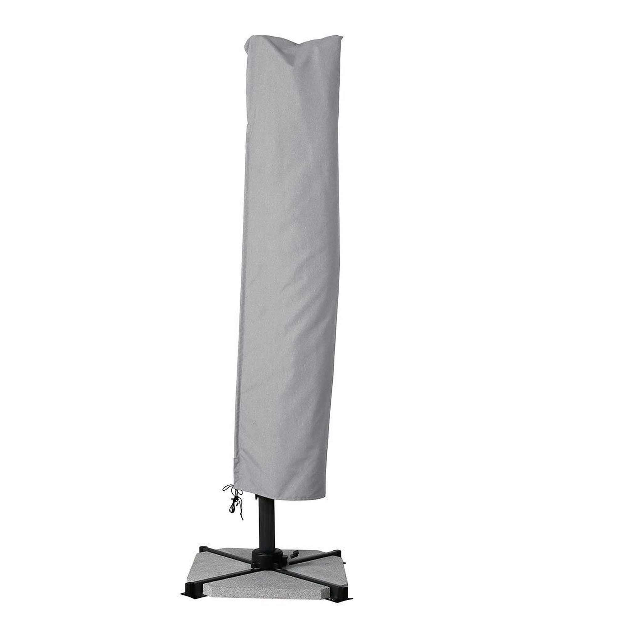 Voir la diapositive 4 : Paris Prix Parasol déporté rotatif  grimaud  300cm gris clair