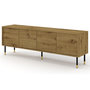 Voir la diapositive 1 : BEST MOBILIER Novara - meuble tv - 4 portes - 180 cm