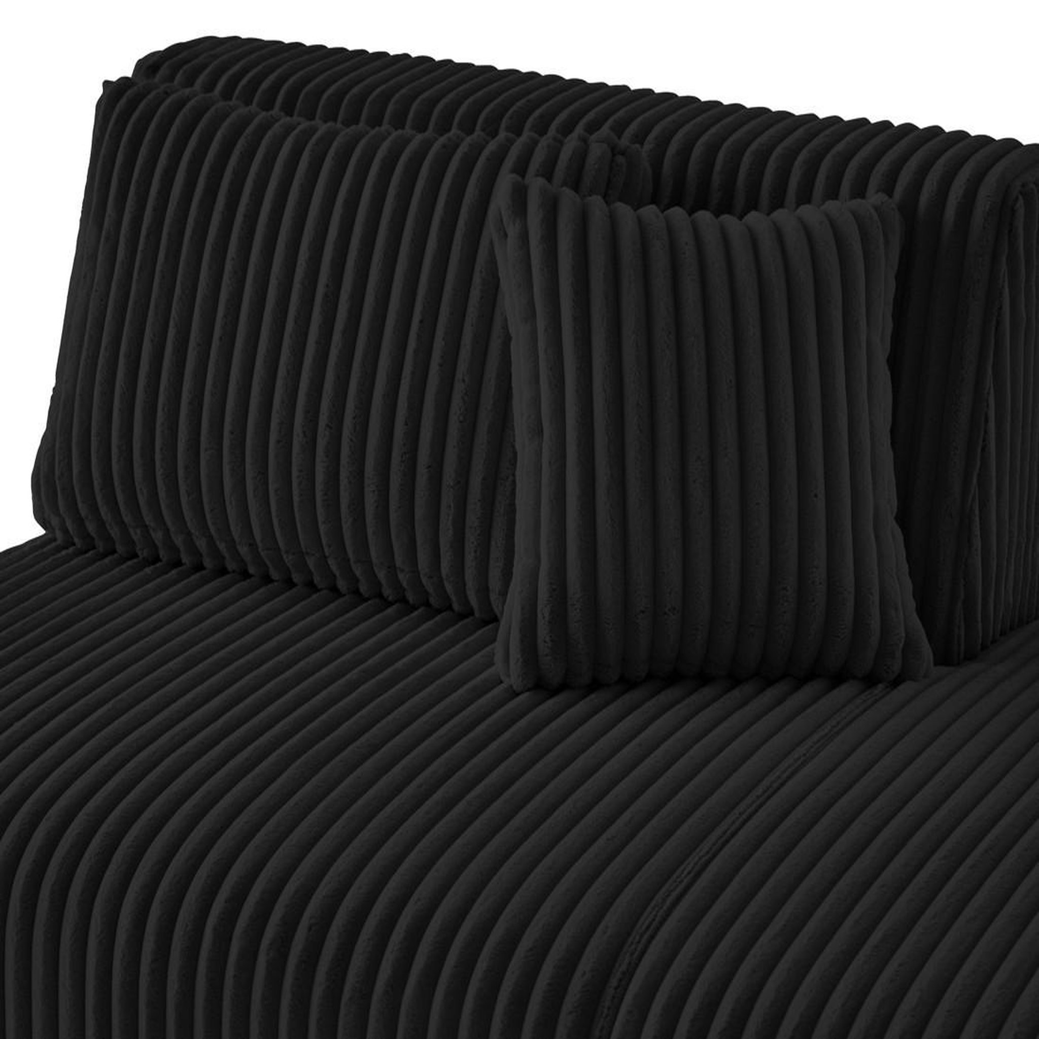 Voir la diapositive 5 : LISA DESIGN Victoire - module d'assise droit en velours côtelé grosses côtes