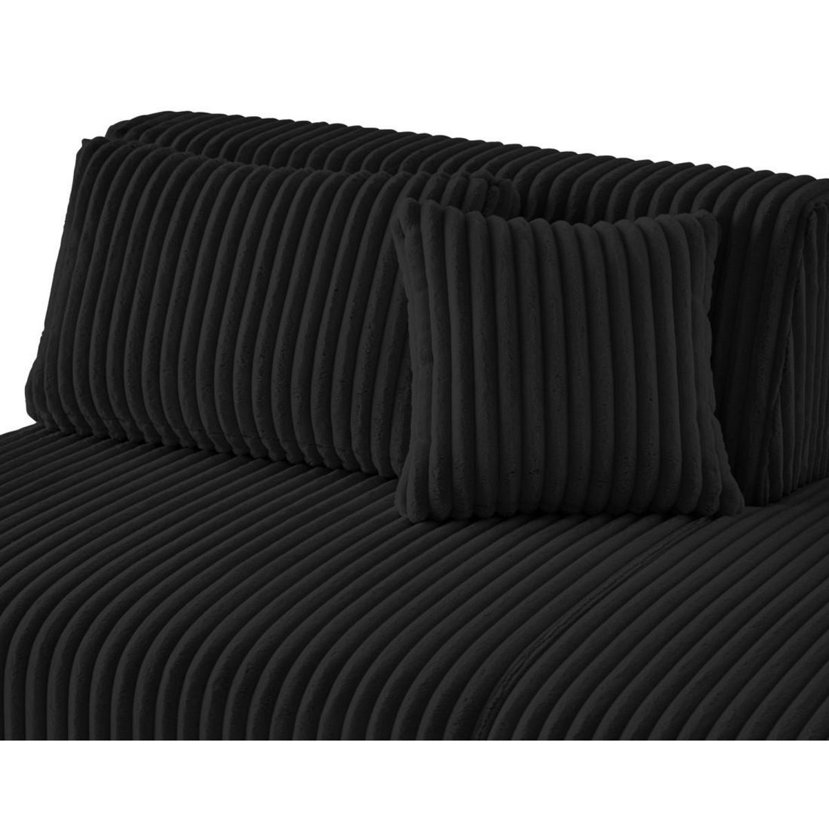 LISA DESIGN Victoire - module d'assise droit en velours côtelé grosses côtes