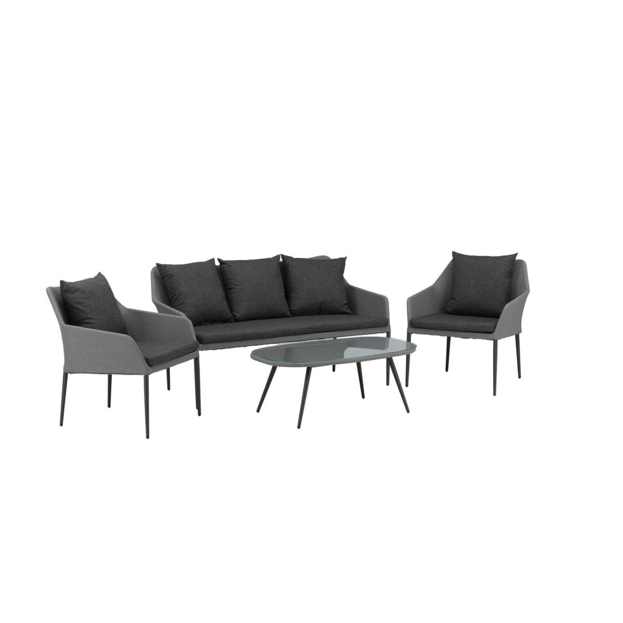 Voir la diapositive 2 : Paris Prix Salon de jardin  spoga  151cm gris & noir