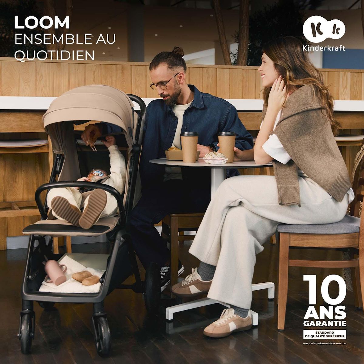 KINDERKRAFT Poussette loom pratique et confortable
