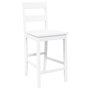 Voir la diapositive 4 : VIDAXL Tabourets de bar 2 pcs blanc bois massif d'hevea