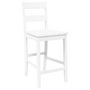 Voir la diapositive 4 : VIDAXL Tabourets de bar 2 pcs blanc bois massif d'hevea