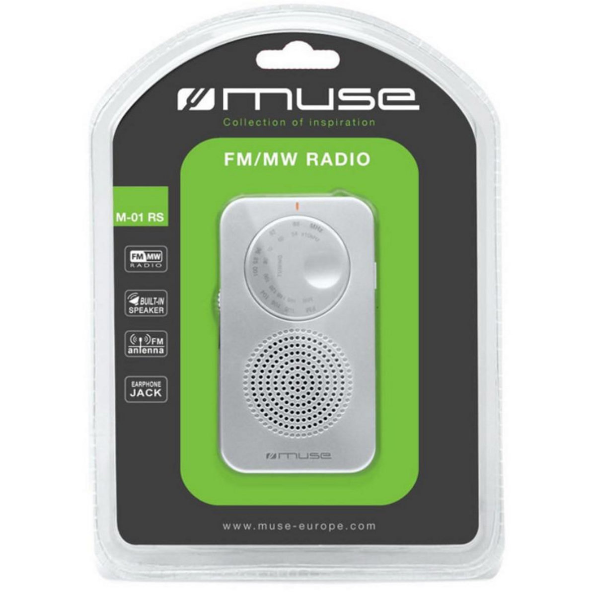 Muse Radio portable analogique silver - m01rs