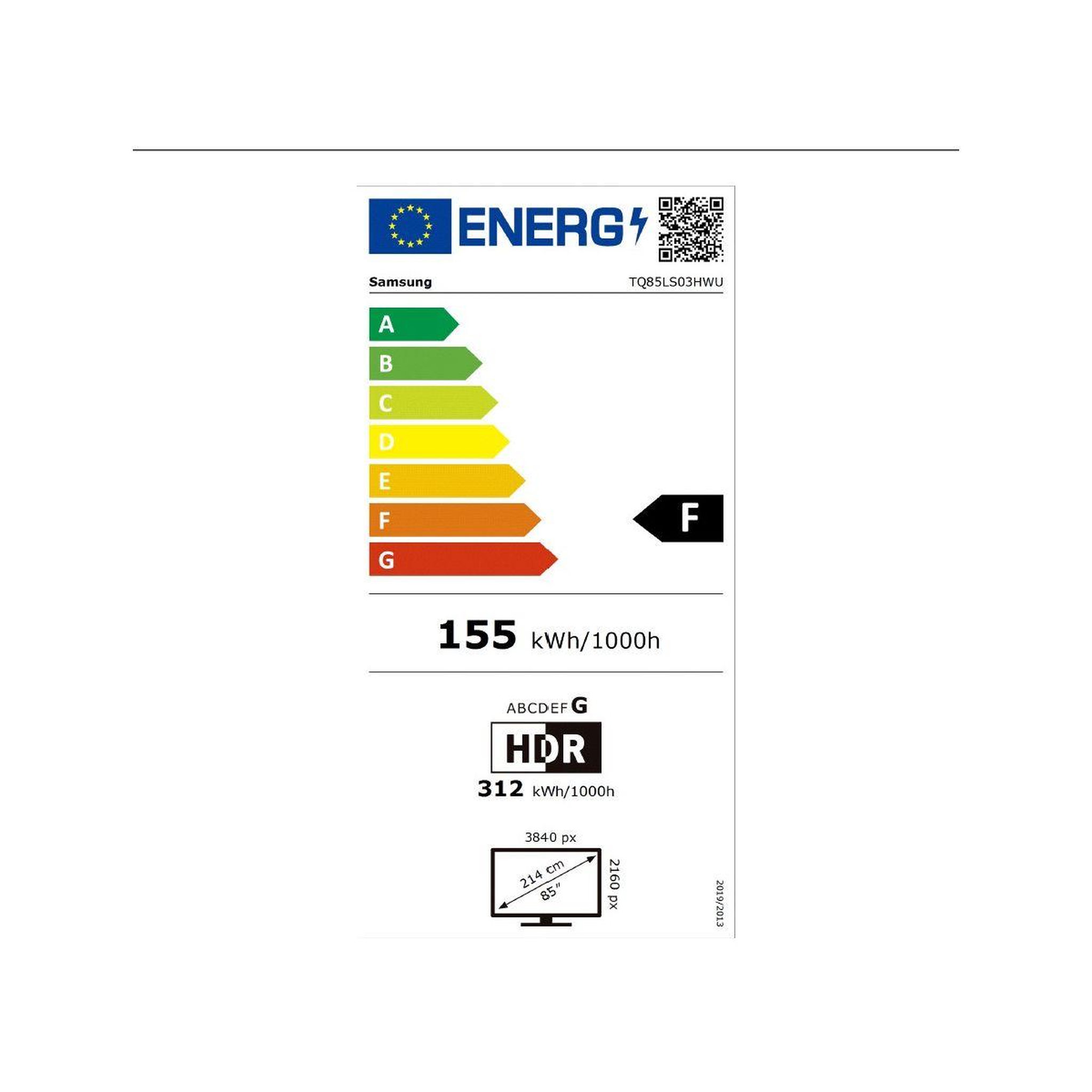 Voir la diapositive 6 : Samsung Tv qled the frame pro tq85ls03hw (2026) 85  (214 cm) 4k - mode art (effet tableau), anti-reflet
