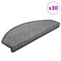 Voir la diapositive 1 : VIDAXL Tapis d'escalier 30 pcs gris fonce 65x24x4 cm