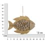 Voir la diapositive 6 : Paris Prix Décoration Murale en Bois à Suspendre  Poisson  42cm Naturel