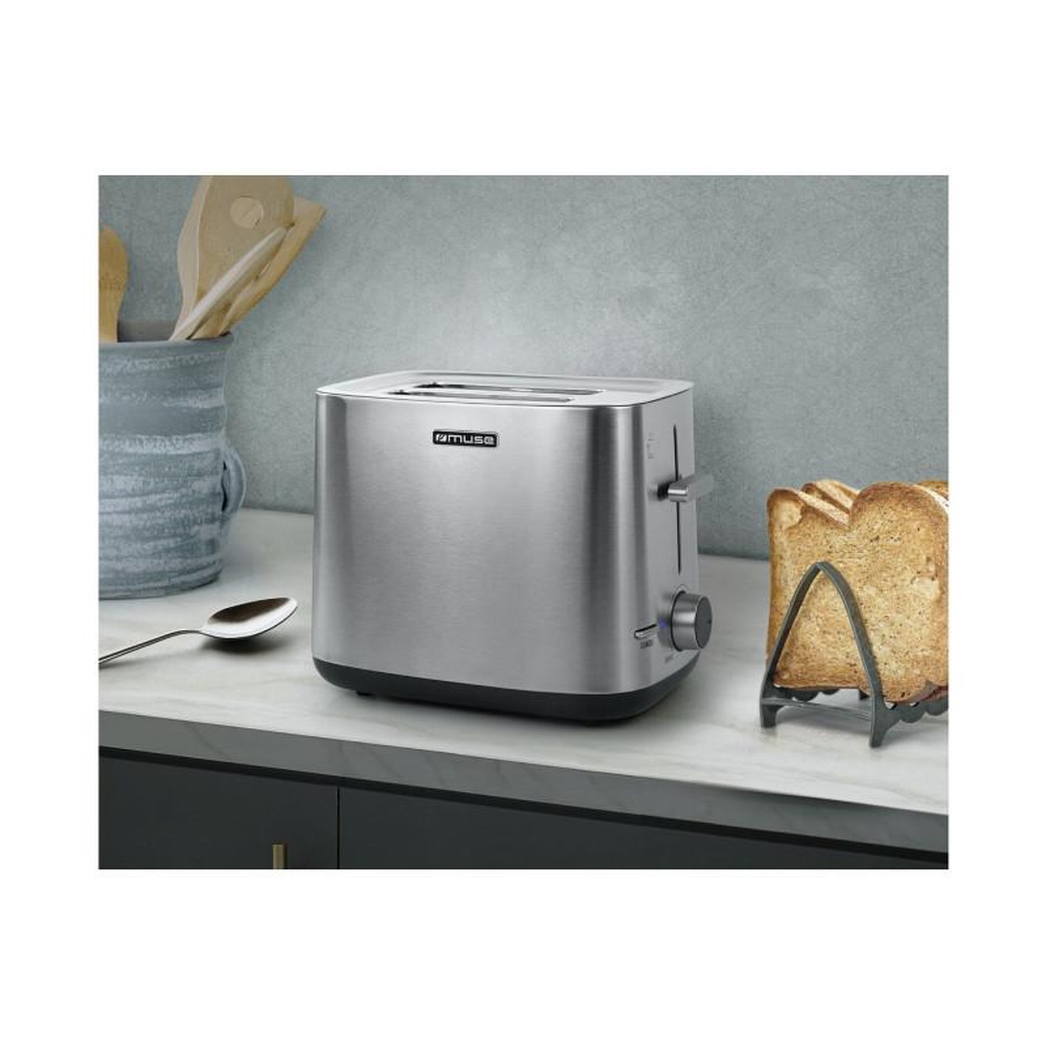 Voir la diapositive 2 : Muse Grille pain Muse MS 115 BS