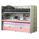Paris Prix Lit Superposé Enfant  Bonny  90x200cm Rose