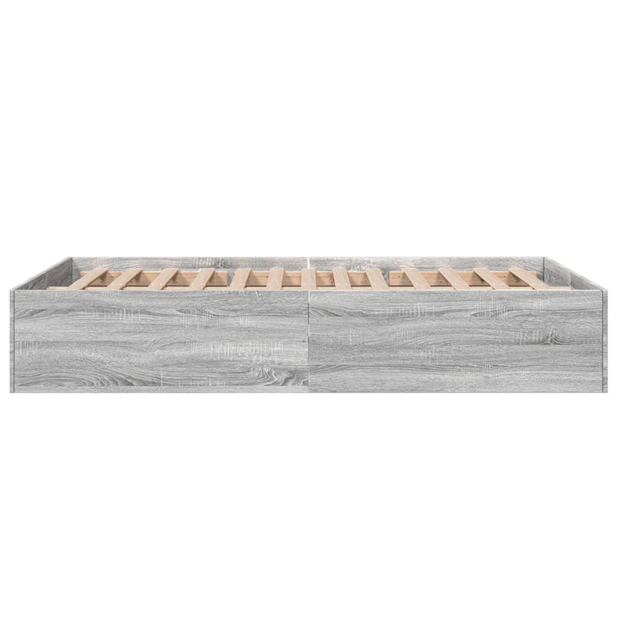 Voir la diapositive 5 : VIDAXL Cadre de lit sans matelas sonoma gris 135x190 cm