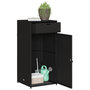 Voir la diapositive 5 : VIDAXL Armoire de rangement de jardin noir 55x55x111 cm résine tressée
