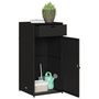 Voir la diapositive 5 : VIDAXL Armoire de rangement de jardin noir 55x55x111 cm résine tressée