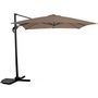 Voir la diapositive 1 : Habitat et Jardin Parasol jardin déporté  Soleil  - Carré - 2.5 x 2.5 m - Taupe