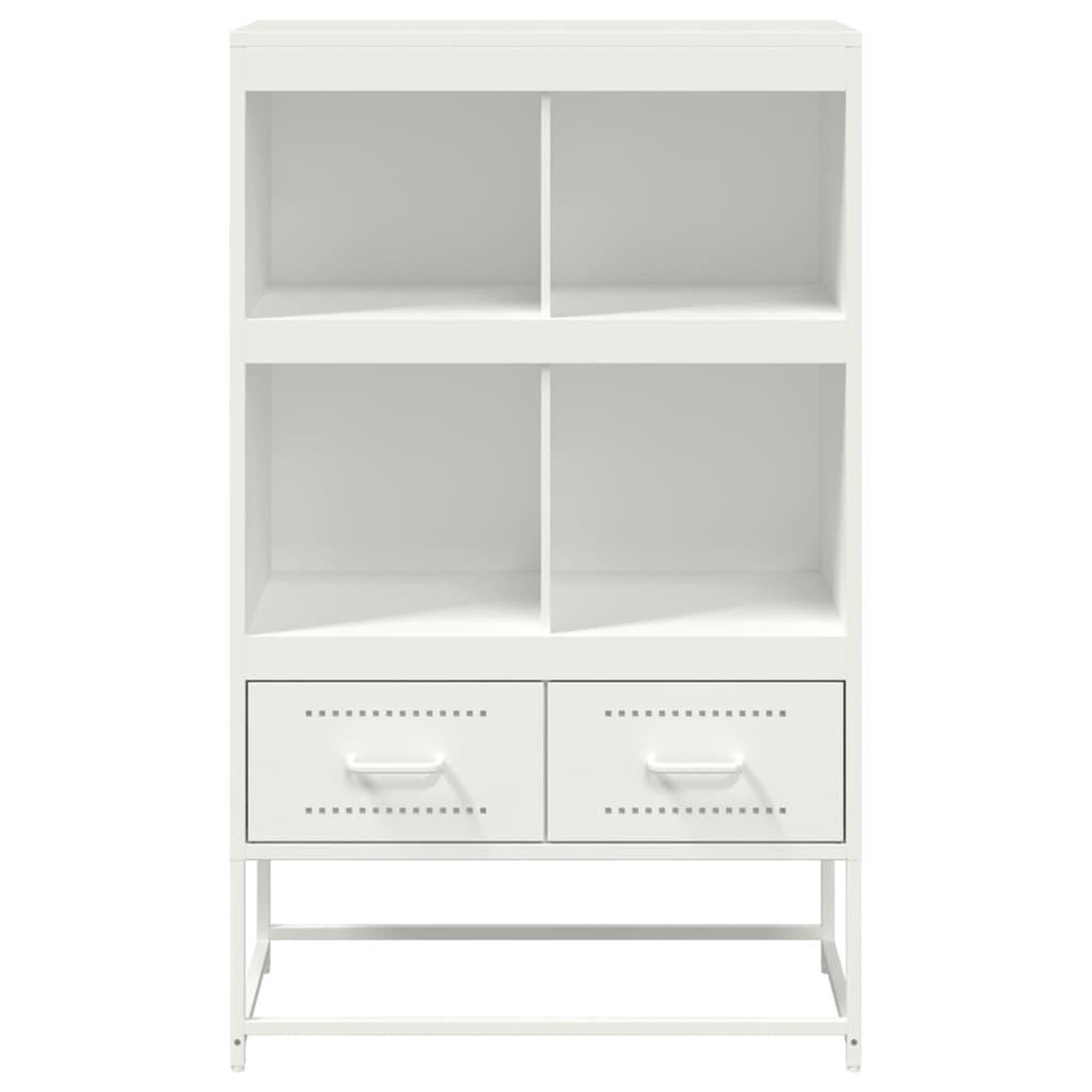 Voir la diapositive 5 : VIDAXL Buffet haut blanc 68x39x111,5 cm acier