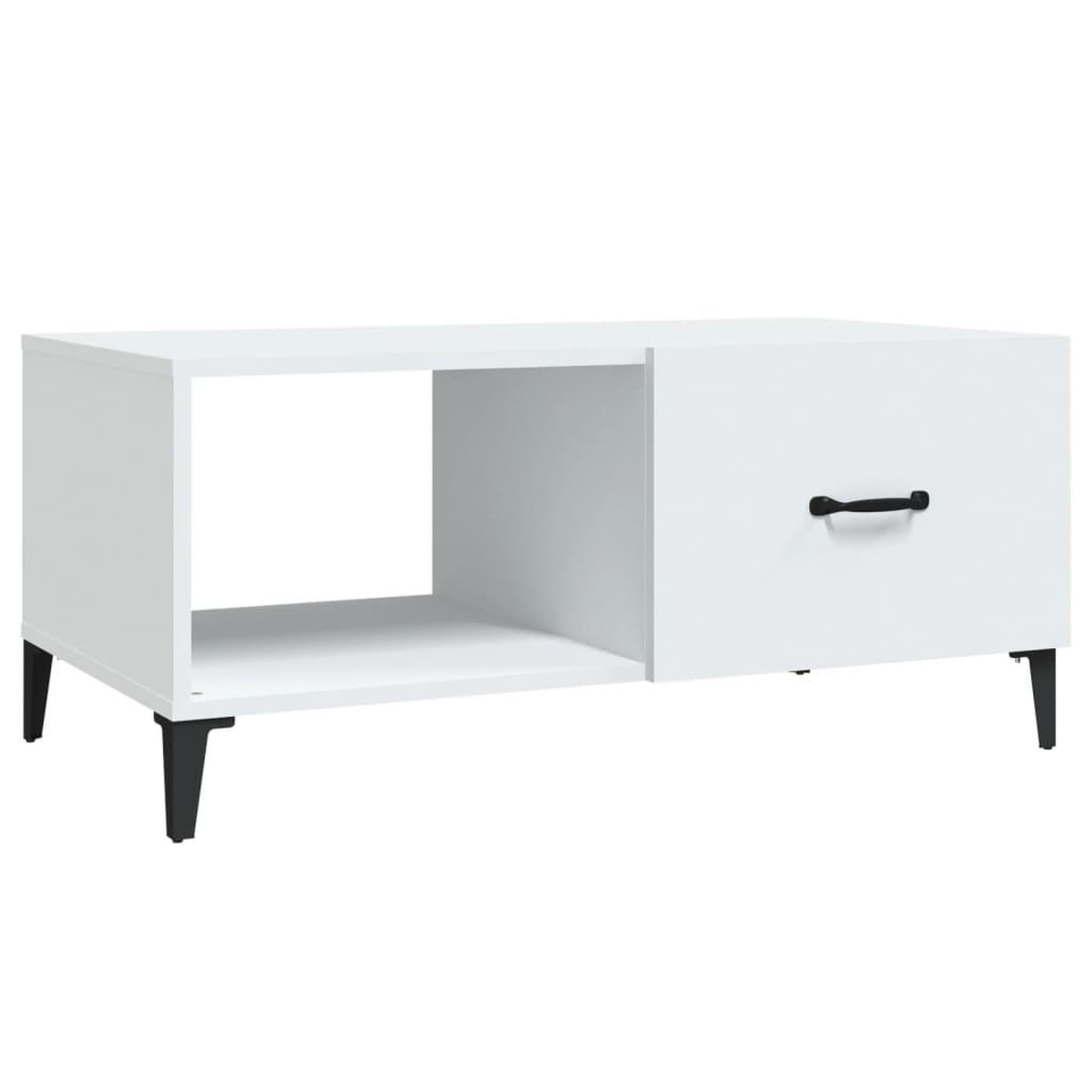 Voir la diapositive 2 : VIDAXL Table basse blanc 90x50x40 cm bois d'ingenierie
