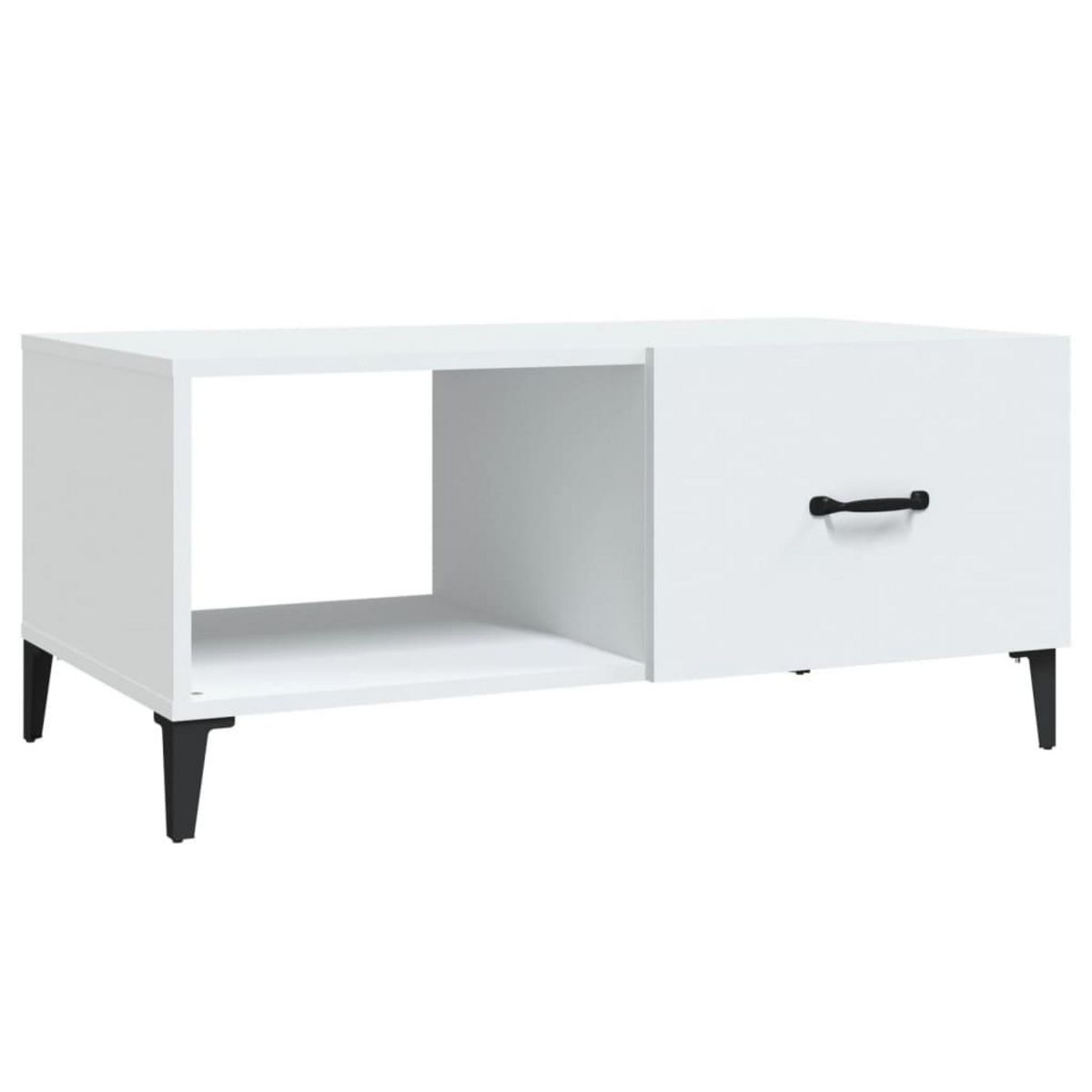 VIDAXL Table basse blanc 90x50x40 cm bois d'ingenierie