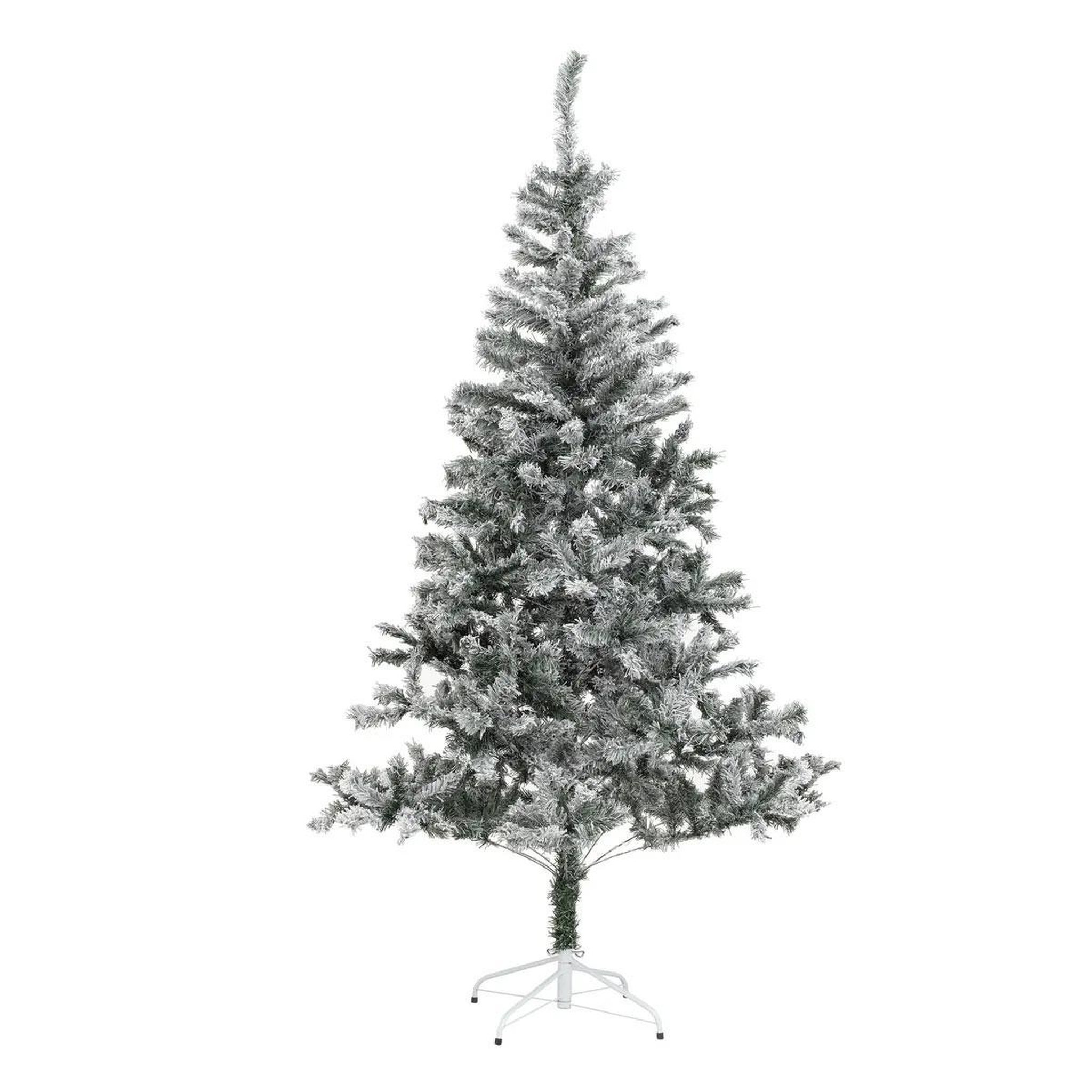 FEERIC LIGHT & CHRISTMAS Sapin de noël enneigé  floque  180cm blanc