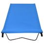 Voir la diapositive 3 : VIDAXL Lits de camping 2 pcs 180x60x19 cm Tissu Oxford et acier Bleu