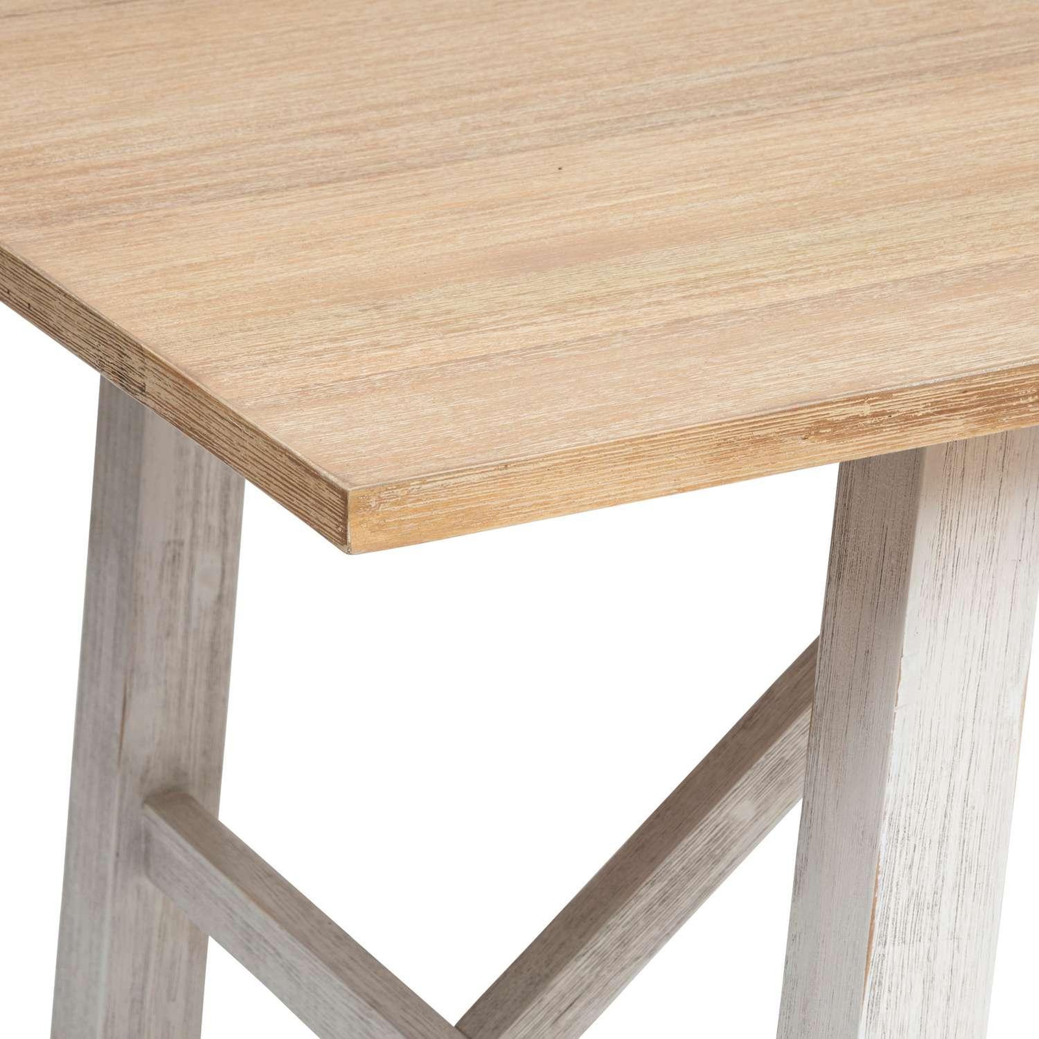 Voir la diapositive 3 : ATMOSPHERA Table à manger en bois pour 6 personnes olbia - beige et blanc