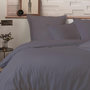 Voir la diapositive 2 : Home collection Parure housse de couette 100%percale de coton 80 fils/cm2-uni